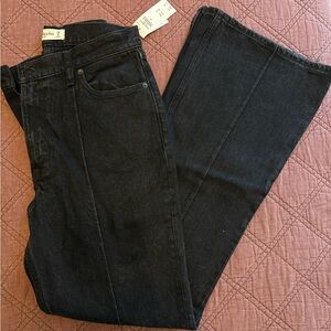 Abercrombie Black High Rise Flare Jeans